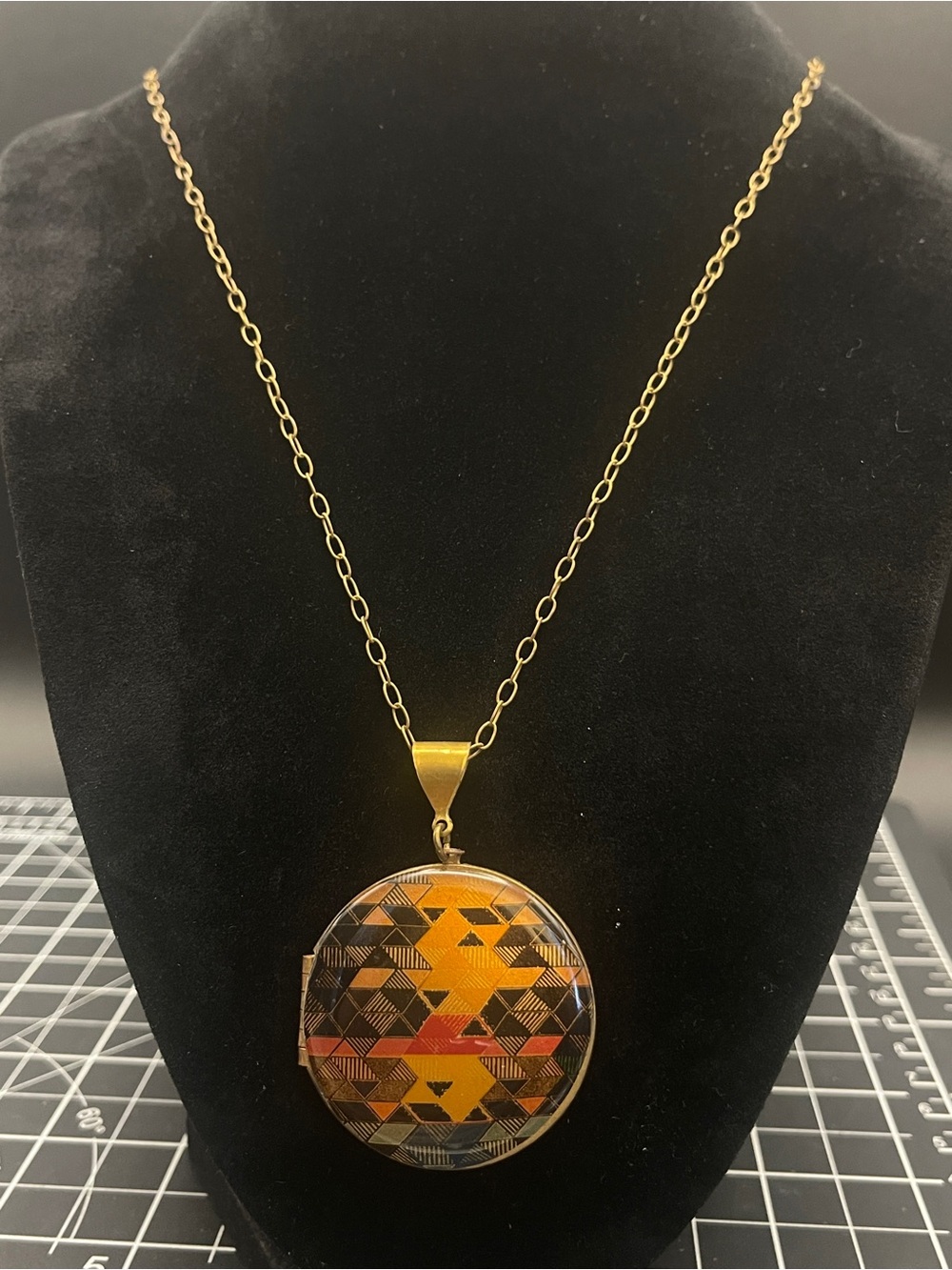 Verabel FOX Alyson Fox Color Study II Art Locket Necklace Retired